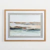 Framed Art-Kirkland's Home Abstract Desert Blues Framed Art Print Blue/Tan