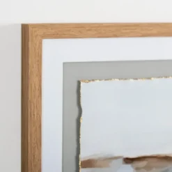 Framed Art-Kirkland's Home Abstract Desert Blues Framed Art Print Blue/Tan