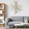Wall Plaques-Kirkland's Home Abstract Metal Bar Wall Plaque Gold