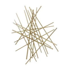 Wall Plaques-Kirkland's Home Abstract Metal Bar Wall Plaque Gold