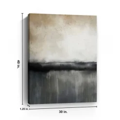 Canvas Art-Kirkland's Home Abstract Sunset Canvas Art Print Tan/Black/White