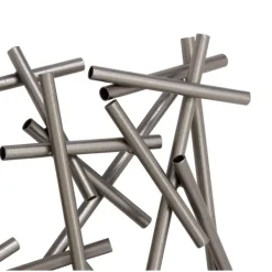Wall Plaques-Kirkland's Home Abstract Tubes Spill Wall Plaque Silver