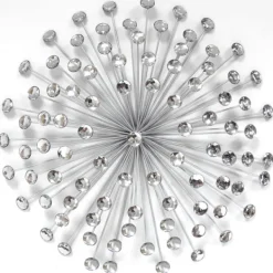 Wall Plaques-Kirkland's Home Acrylic Burst Wall Plaque Silver