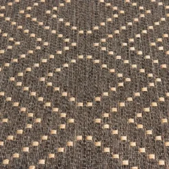 Outdoor Rugs-Kirkland's Home Adelaide Diamond Outdoor Area Rug, 5X7 Brown