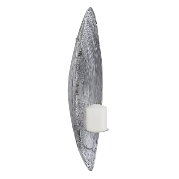 Sconces-Kirkland's Home Adrienne Steel Spiral Sconce Silver