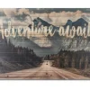 Wall Quotes & Signs-Kirkland's Home Adventure Awaits Wood Art Print Blue/Green