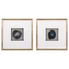 Wall Plaques-Kirkland's Home Agate Shadowbox Framed Wall Plaques, Set Of 2 Blue