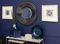 Wall Plaques-Kirkland's Home Agate Shadowbox Framed Wall Plaques, Set Of 2 Blue