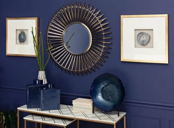 Wall Plaques-Kirkland's Home Agate Shadowbox Framed Wall Plaques, Set Of 2 Blue