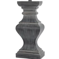 Table Lamps-Kirkland's Home Aged Black Candlestick Base Table Lamp, 33 In. White