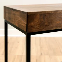 Office Furniture-Kirkland's Home Aiden Acacia Wood Writing Desk