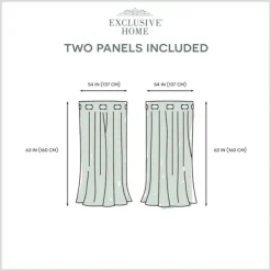 Curtains & Drapes-Kirkland's Home Alabaster Blackout 2-Pc. Curtain Panel Set, 63 In. White