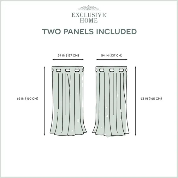 Curtains & Drapes-Kirkland's Home Alabaster Blackout 2-Pc. Curtain Panel Set, 63 In. White
