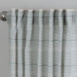 Curtains & Drapes-Kirkland's Home Aloe Plaid Pleated Single Curtain Panel, 84 In. Green