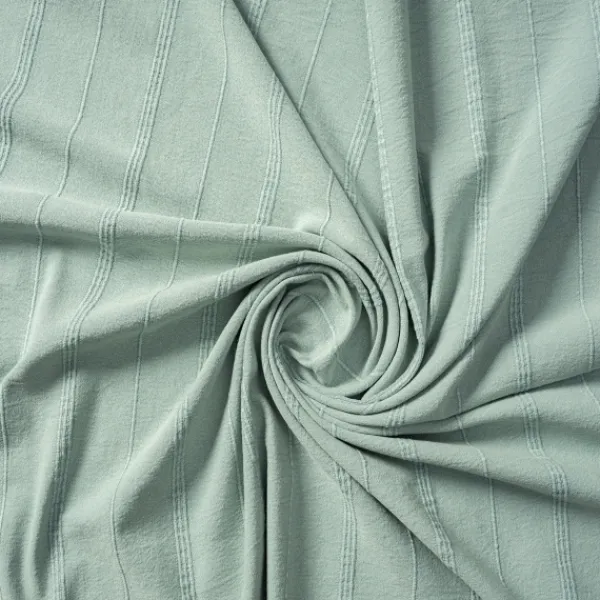 Blankets & Throws-Kirkland's Home Aloe Woven Stripes Cotton Throw Blue