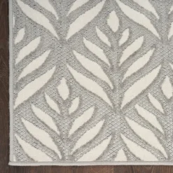 Outdoor Rugs-Kirkland's Home Aloha Ash Botanical Indoor/Outdoor Area Rug, 7X10 Green/White