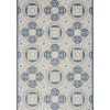Outdoor Rugs-Kirkland's Home Aloha Blue Medallion Indoor/Outdoor Area Rug, 5X7 Blue/Gray