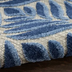 Outdoor Rugs-Kirkland's Home Aloha Botanical Indoor/Outdoor Rug, 5X7 Blue