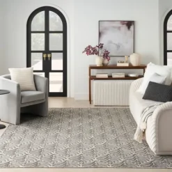 Outdoor Rugs-Kirkland's Home Aloha Botanical Indoor/Outdoor Rug, 9X12 Gray