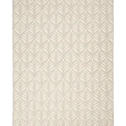 Outdoor Rugs-Kirkland's Home Aloha Ivory Botanical Indoor/Outdoor Area Rug, 5X7 Ivory/Gray