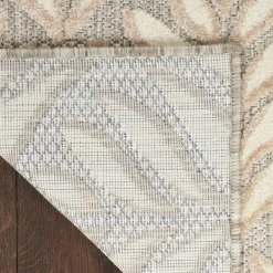 Outdoor Rugs-Kirkland's Home Aloha Ivory Botanical Indoor/Outdoor Area Rug, 6X9 Ivory/Gray