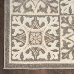 Outdoor Rugs-Kirkland's Home Aloha Ivory Geometric Indoor/Outdoor Rug, 7X10 Ivory/Gray
