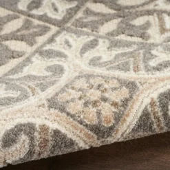 Outdoor Rugs-Kirkland's Home Aloha Ivory Geometric Indoor/Outdoor Rug, 7X10 Ivory/Gray