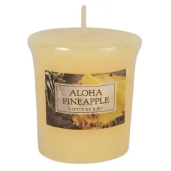 Candles-Kirkland's Home Aloha Pineapple Votive Candles, Set Of 8 Yellow