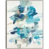 Canvas Art-Kirkland's Home Along The Path Framed Canvas Art Print Blue