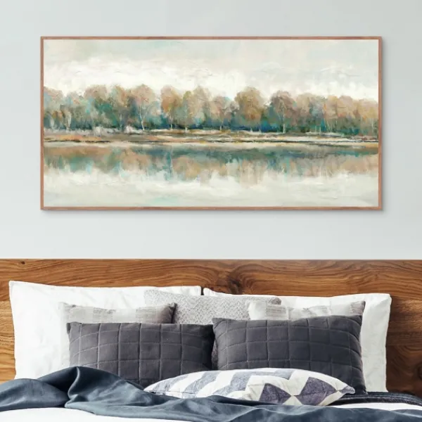 Framed Art-Kirkland's Home Along The Way I Framed Canvas Art White/Brown/Tan