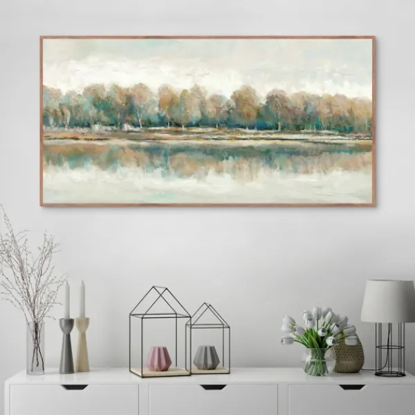 Framed Art-Kirkland's Home Along The Way I Framed Canvas Art White/Brown/Tan