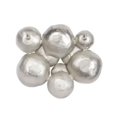 Wall Plaques-Kirkland's Home Aluminum Clustered Bowls Wall Plaque Silver