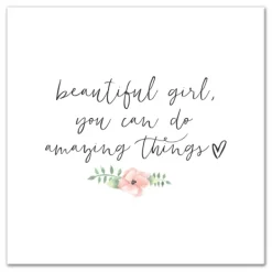 Wall Quotes & Signs-Kirkland's Home Amazing Things Floral Canvas Art Print White/Multi