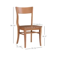 Dining Chairs-Kirkland's Home Amber Wave Frame Dining Chairs, Set Of 2 Brown
