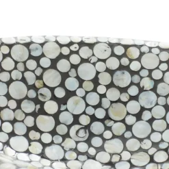 Decorative Trays-Kirkland's Home And Beige Mussel Shell Mother Of Pearl Tray Gray