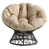 Accent Chairs-Kirkland's Home And Brown Woven Papasan Chair Ivory