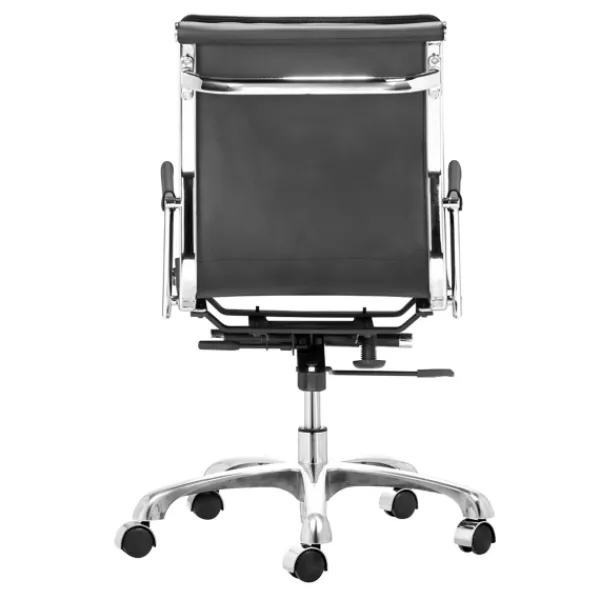 Office Furniture-Kirkland's Home And Chrome Ergonomic Office Chair Black