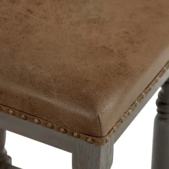 Bar Stools & Counter Height Stools-Kirkland's Home And Gray Counter Stools, Set Of 2 Brown