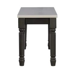 Dining Chairs-Kirkland's Home And Gray Wood Two Tone Dining Bench White