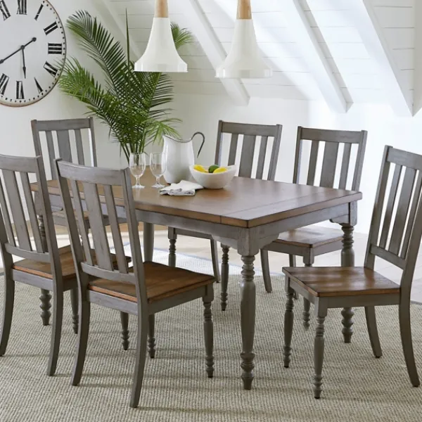 Dining Chairs-Kirkland's Home And Gray Wooden Dining Chairs, Set Of 2 Brown