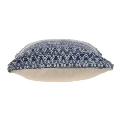 Pillows-Kirkland's Home And Ivory Textured Wavy Accent Pillow Blue
