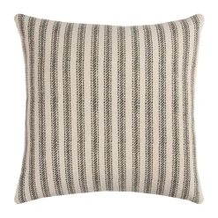 Pillows-Kirkland's Home And Natural Ticking Stripe Pillow Gray
