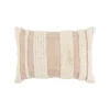 Pillows-Kirkland's Home And Natural Tufted Stripes Lumbar Pillow Tan