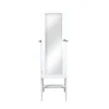 Full Length & Floor Mirrors-Kirkland's Home And Silver Wood Mirror Armoire White