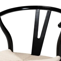 Dining Chairs-Kirkland's Home And Tan Wishbone Dining Chairs, Set Of 2 Black