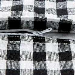 Pillows-Kirkland's Home And White Gingham Pillow Covers, Set Of 4 Black