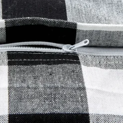 Pillows-Kirkland's Home And White Gingham Pillow Covers, Set Of 4 Black