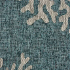 Outdoor Rugs-Kirkland's Home Andros Reef Captiva Outdoor Area Rug, 7X9 Blue/Tan