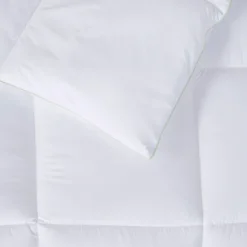 Comforters-Kirkland's Home Antimicrobial Down Alternative Queen Comforter White