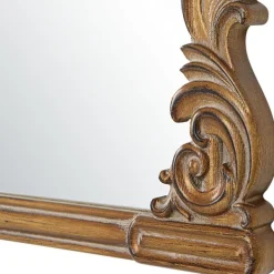 Decorative Mirrors-Kirkland's Home Antique Baroque Arched Wall Mirror Gold